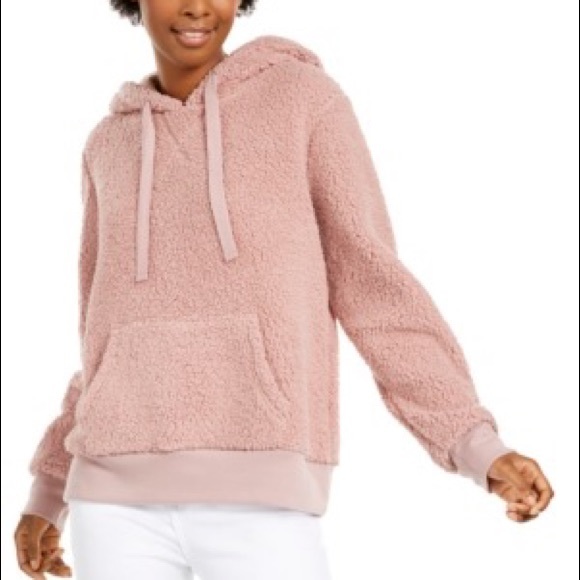Hippie Rose Sweaters - Hippie Rose Sherpa Hoodie Small